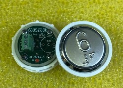Кнопочный модуль (6) красная подсветка VEGA ACHILLE